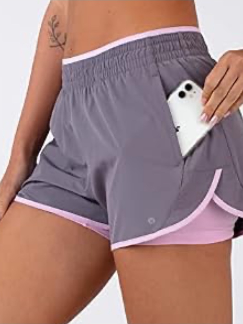 Layer 8 women’s quick dry 2 in one running shorts